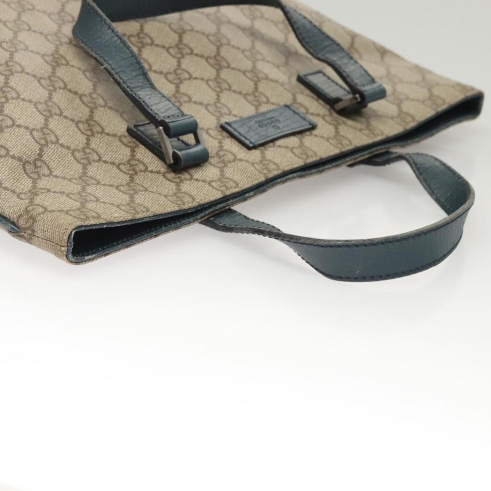 GUCCI GG Supreme Hand Bag PVC Beige Gold 131258 Auth 121977 - Picture 6 of 16